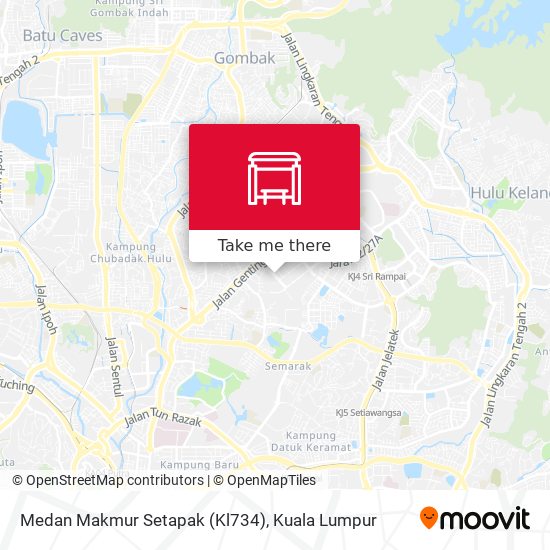 Peta Medan Makmur Setapak (Kl734)
