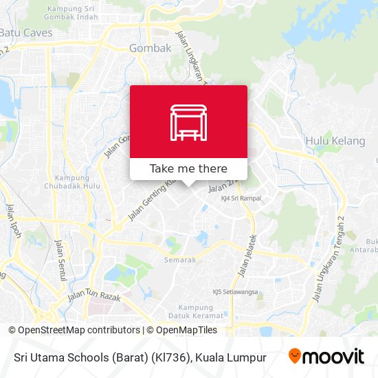 Peta Sri Utama Schools (Barat) (Kl736)