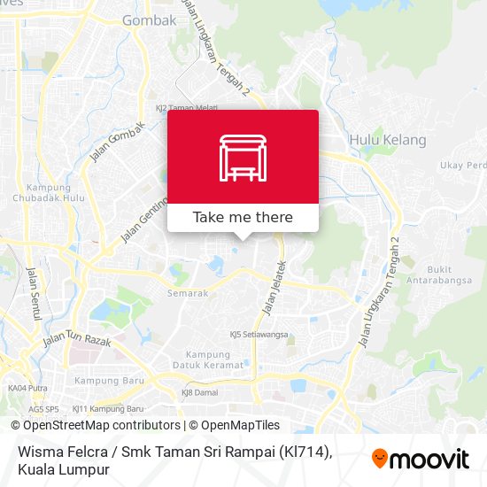 Peta Wisma Felcra / Smk Taman Sri Rampai (Kl714)