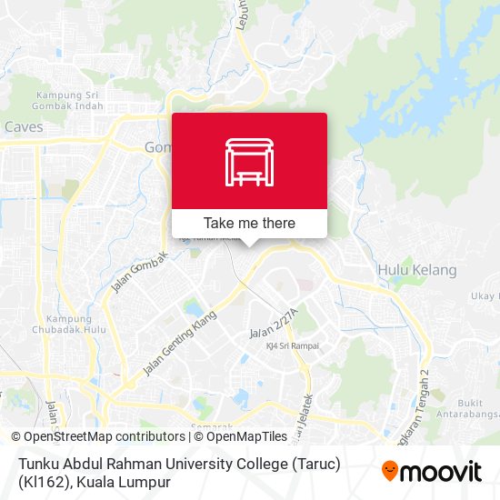 Tunku Abdul Rahman University College (Taruc) (Kl162) map