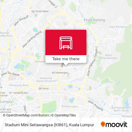 Peta Stadium Mini Setiawangsa (Kl861)