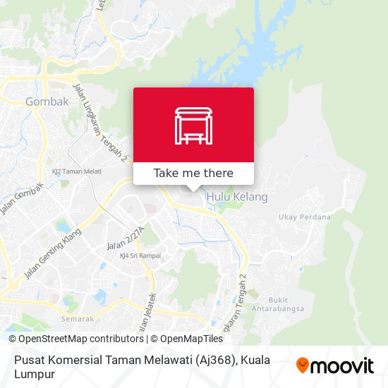 Pusat Komersial Taman Melawati (Aj368) map