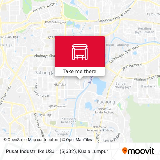 Pusat Industri Iks USJ 1 (Sj632) map