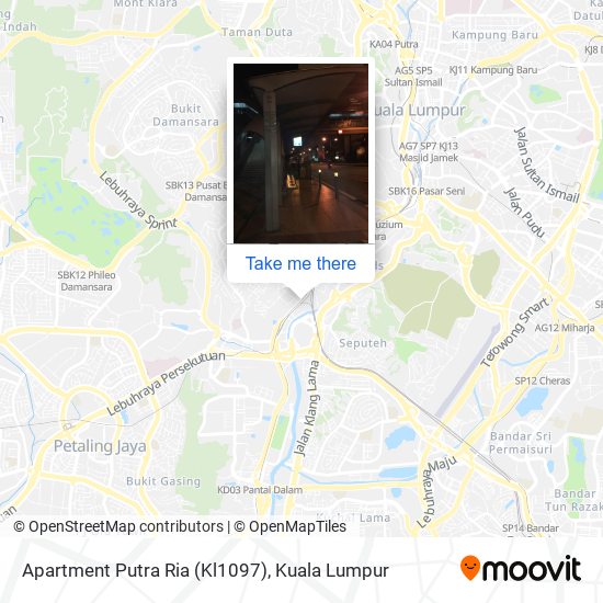 Peta Apartment Putra Ria (Kl1097)