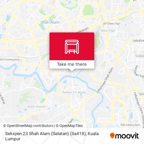 Peta Seksyen 23 Shah Alam (Selatan) (Sa418)