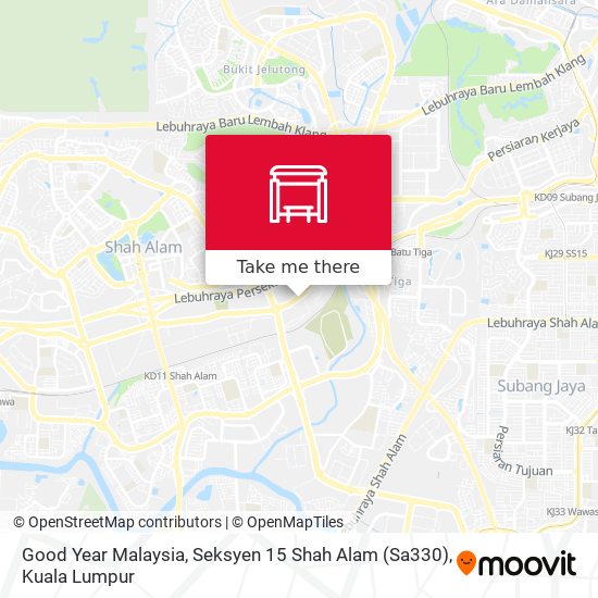 Peta Good Year Malaysia, Seksyen 15 Shah Alam (Sa330)