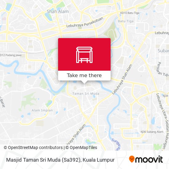 Peta Masjid Taman Sri Muda (Sa392)