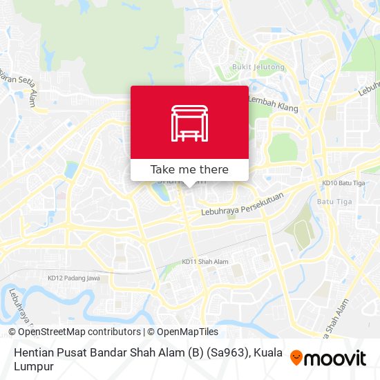 Hentian Pusat Bandar Shah Alam (B) (Sa963) map