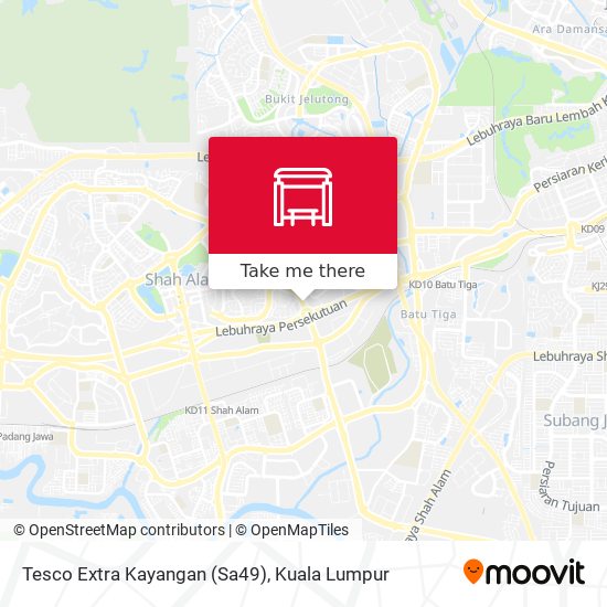 Peta Tesco Extra Kayangan (Sa49)