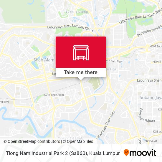 Peta Tiong Nam Industrial Park 2 (Sa860)