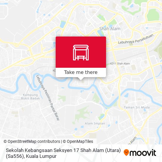 Peta Sekolah Kebangsaan Seksyen 17 Shah Alam (Utara) (Sa556)