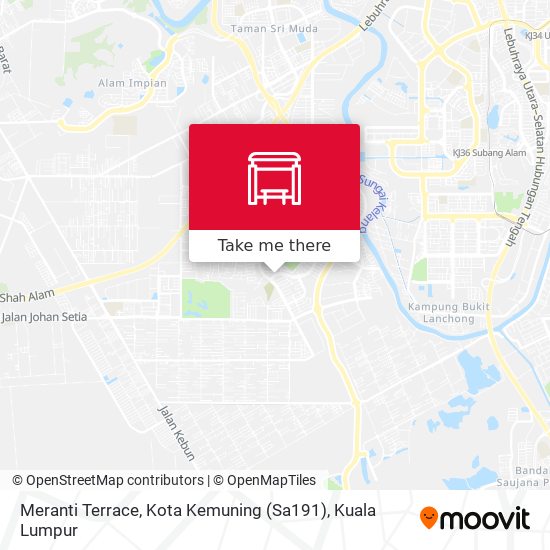 Peta Meranti Terrace, Kota Kemuning (Sa191)