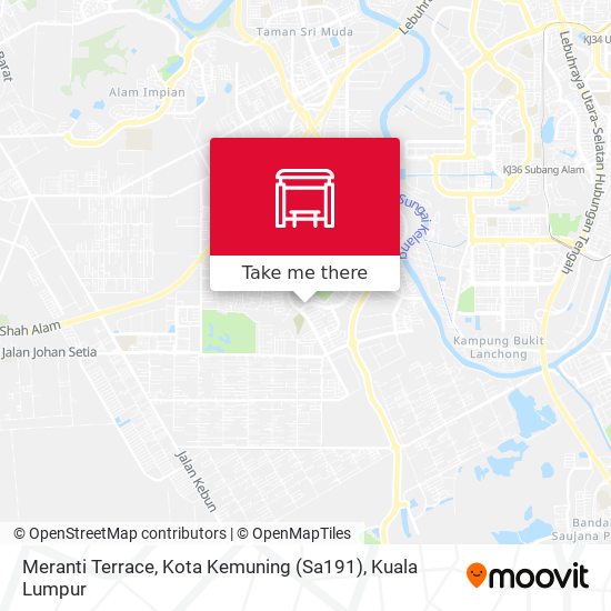 Meranti Terrace, Kota Kemuning (Sa191) map