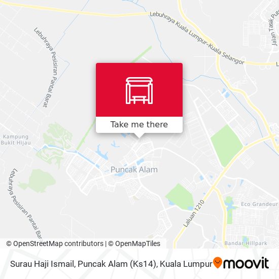 Peta Surau Haji Ismail, Puncak Alam (Ks14)