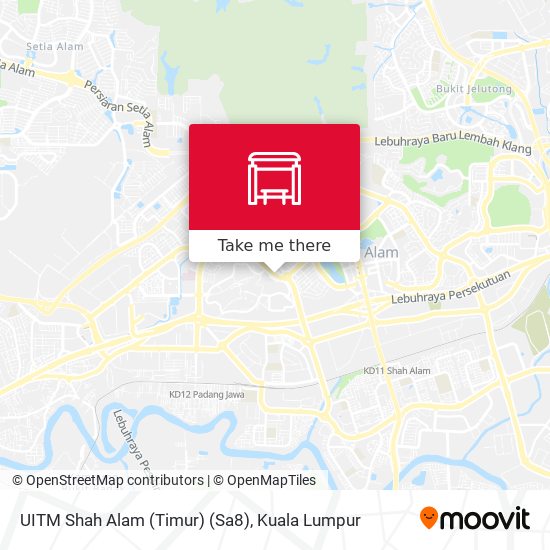 Peta UITM Shah Alam (Timur) (Sa8)