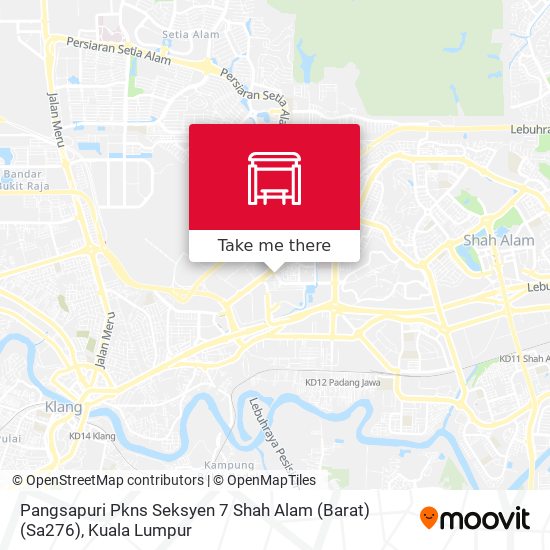 Peta Pangsapuri Pkns Seksyen 7 Shah Alam (Barat) (Sa276)