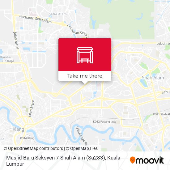 Peta Masjid Baru Seksyen 7 Shah Alam (Sa283)