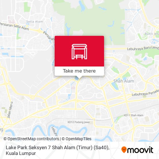 Peta Lake Park Seksyen 7 Shah Alam (Timur) (Sa40)