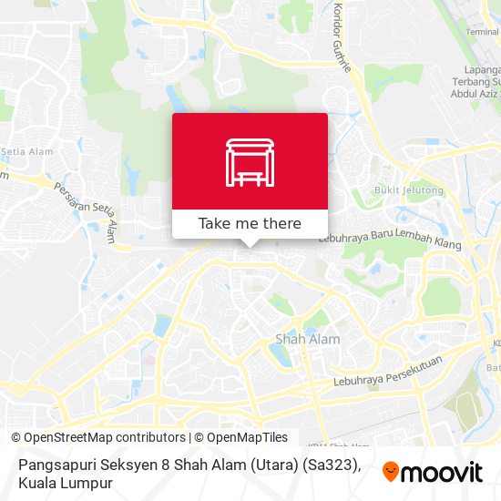 Peta Pangsapuri Seksyen 8 Shah Alam (Utara) (Sa323)