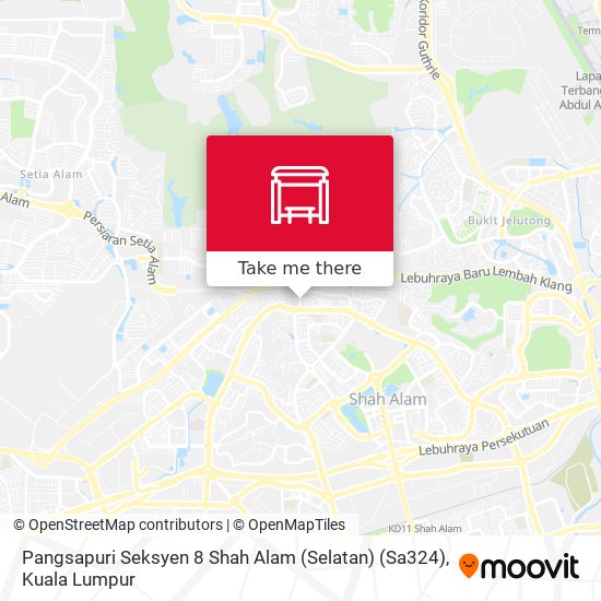 Peta Pangsapuri Seksyen 8 Shah Alam (Selatan) (Sa324)