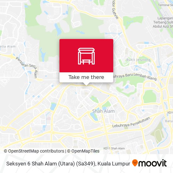 Peta Seksyen 6 Shah Alam (Utara) (Sa349)