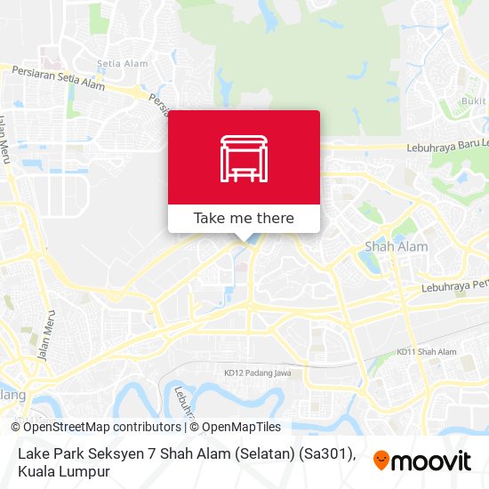 Lake Park Seksyen 7 Shah Alam (Selatan) (Sa301) map