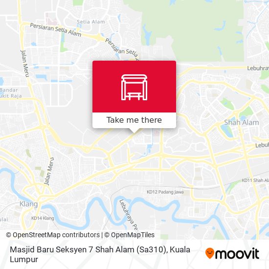 Peta Masjid Baru Seksyen 7 Shah Alam (Sa310)