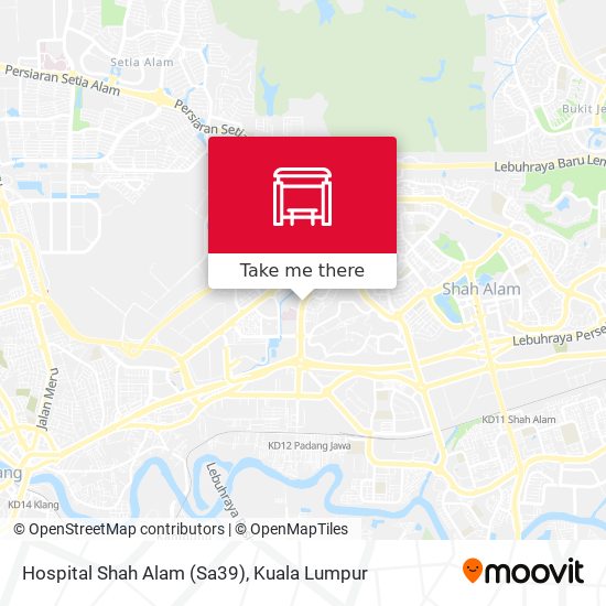 Hospital Shah Alam (Sa39) map