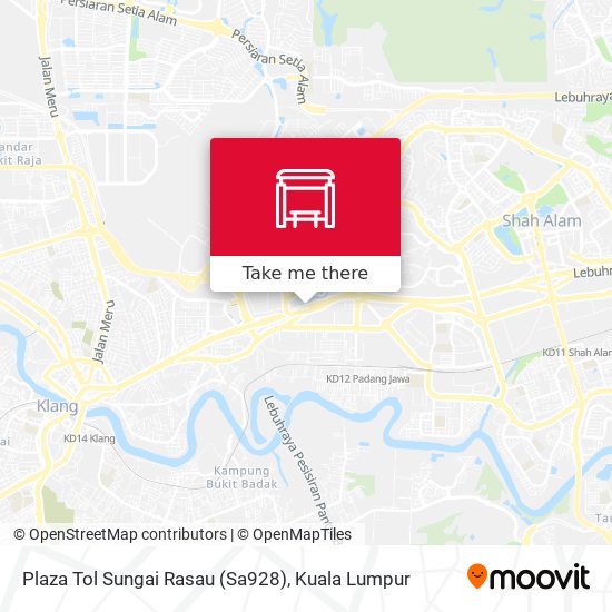 Plaza Tol Sungai Rasau (Sa928) map