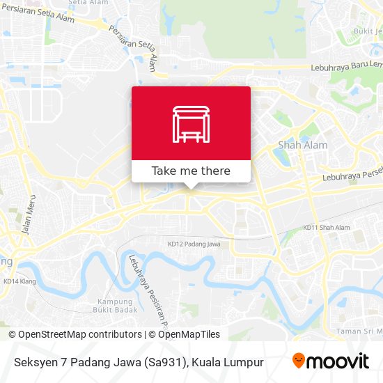 Peta Seksyen 7 Padang Jawa (Sa931)