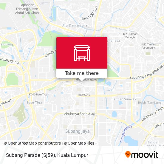 Peta Subang Parade (Sj59)