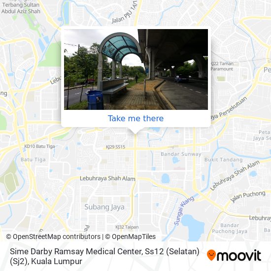 Peta Sime Darby Ramsay Medical Center, Ss12 (Selatan) (Sj2)