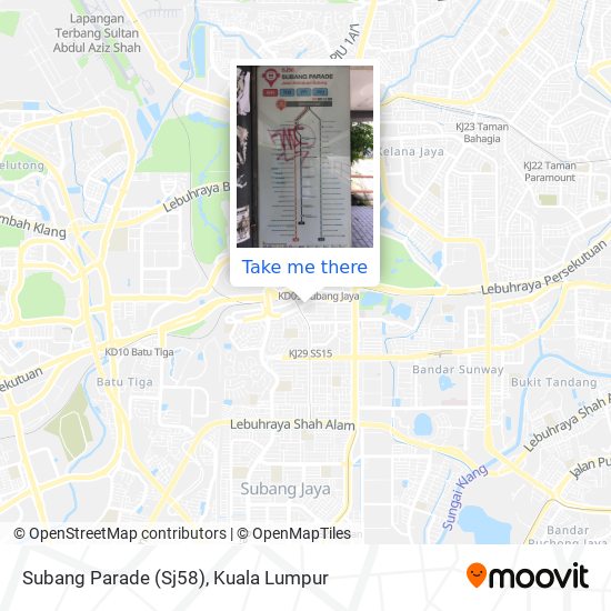 Peta Subang Parade (Sj58)