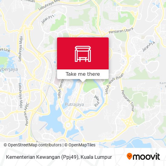 Kementerian Kewangan (Ppj49) map