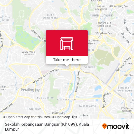 Sekolah Kebangsaan Bangsar (Kl1099) map