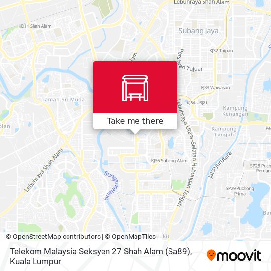 Peta Telekom Malaysia Seksyen 27 Shah Alam (Sa89)