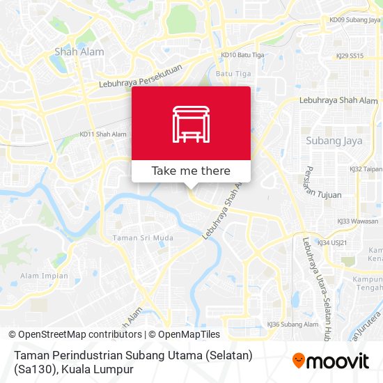 Peta Taman Perindustrian Subang Utama (Selatan) (Sa130)