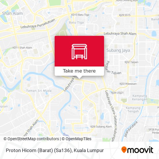 Proton Hicom (Barat) (Sa136) map