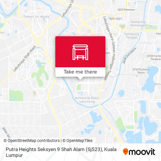 Peta Putra Heights Seksyen 9 Shah Alam (Sj523)