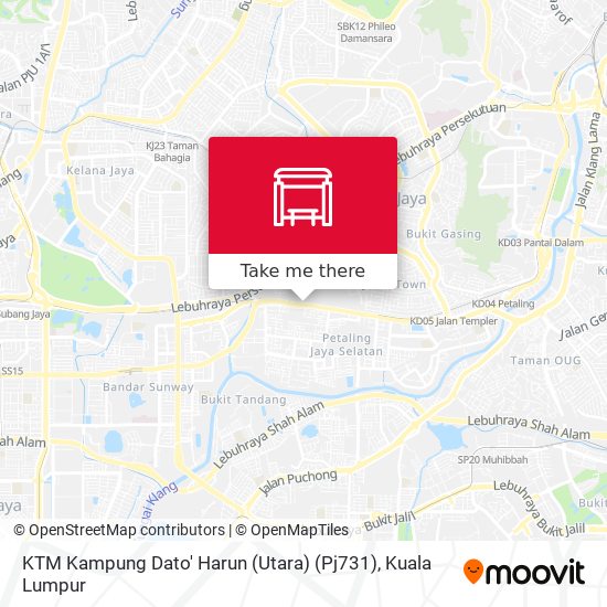Peta KTM Kampung Dato' Harun (Utara) (Pj731)