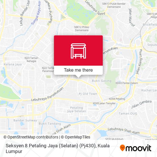 Peta Seksyen 8 Petaling Jaya (Selatan) (Pj430)