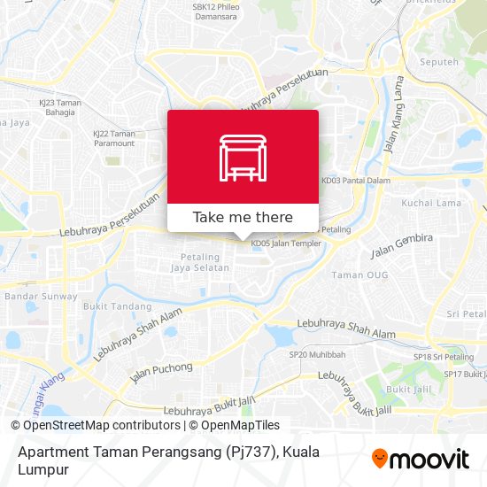 Peta Apartment Taman Perangsang (Pj737)