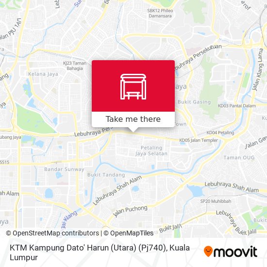Peta KTM Kampung Dato' Harun (Utara) (Pj740)