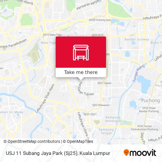 Peta USJ 11 Subang Jaya Park (Sj25)