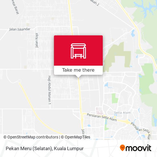 Peta Pekan Meru (Selatan)