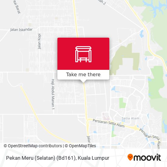 Peta Pekan Meru (Selatan) (Bd161)