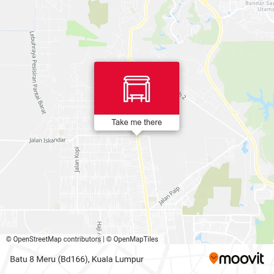 Batu 8 Meru (Bd166) map