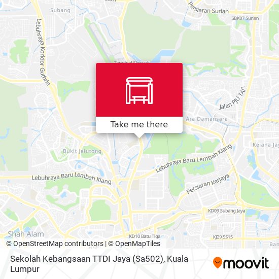 Peta Sekolah Kebangsaan TTDI Jaya (Sa502)
