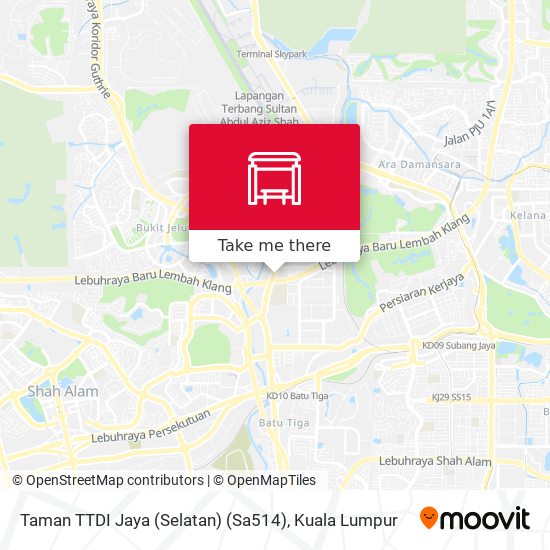 Peta Taman TTDI Jaya (Selatan) (Sa514)