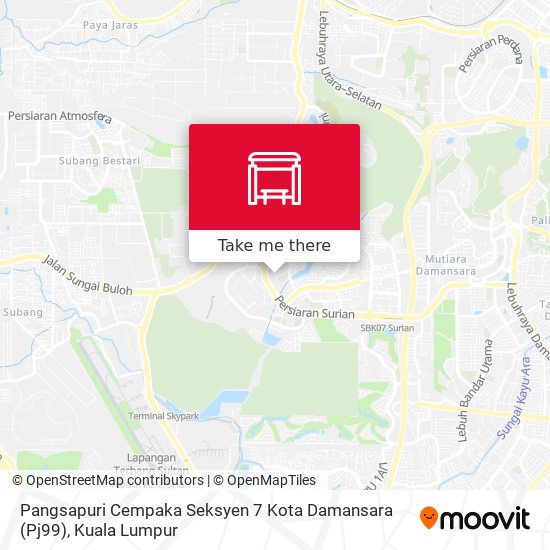 Peta Pangsapuri Cempaka Seksyen 7 Kota Damansara (Pj99)